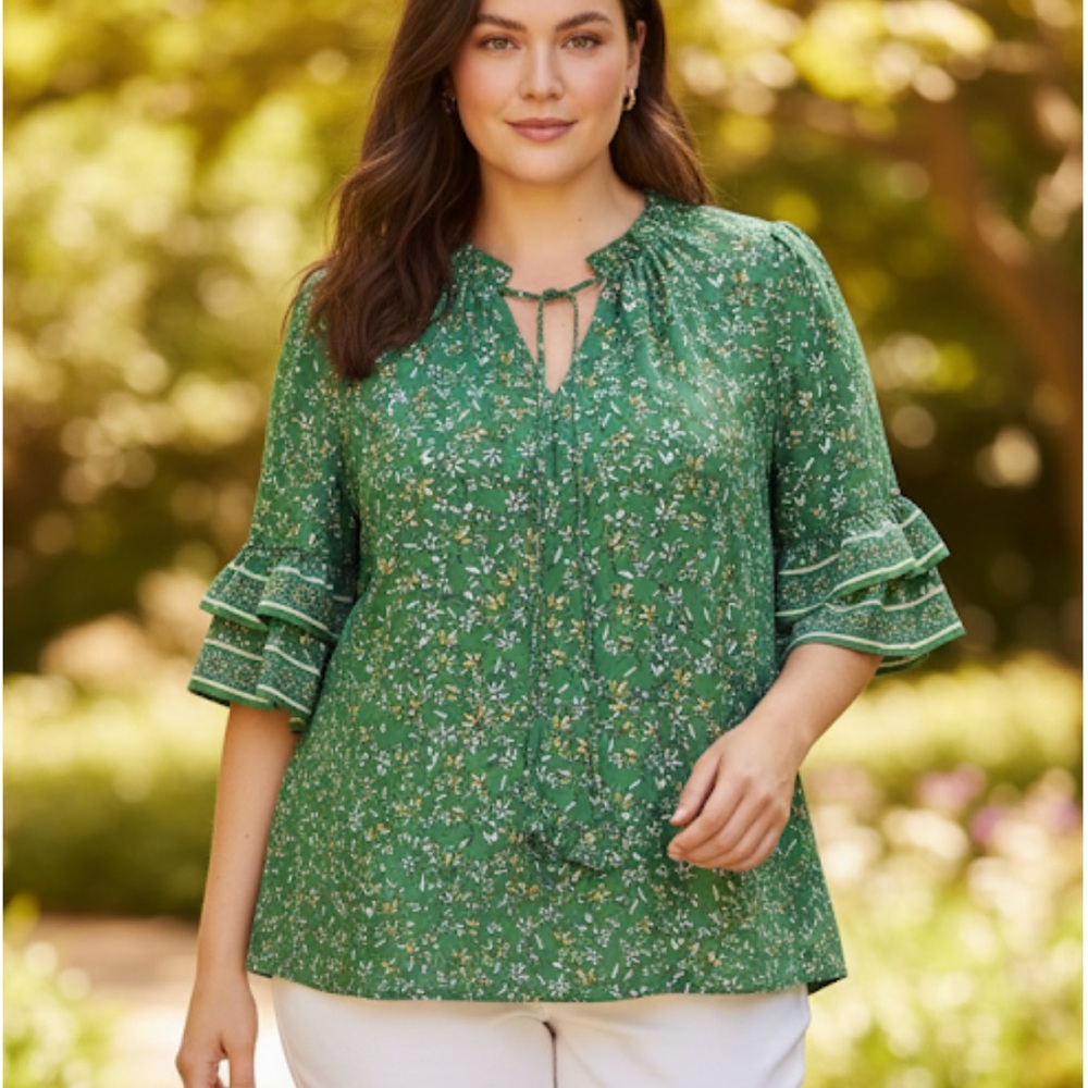 ❤️EUC Max Studio Blouse(size 1X)